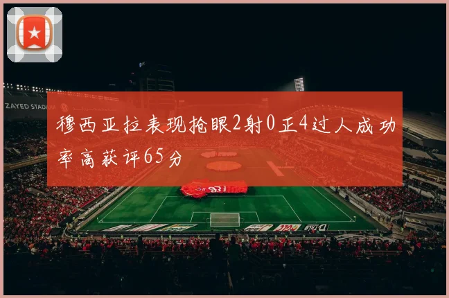 穆西亚拉表现抢眼2射0正4过人成功率高获评65分
